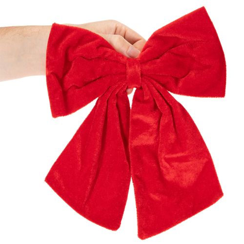 Fiocco decorativo rosso per Natale, 28 cm, 3 pezzi | Floristik24.it