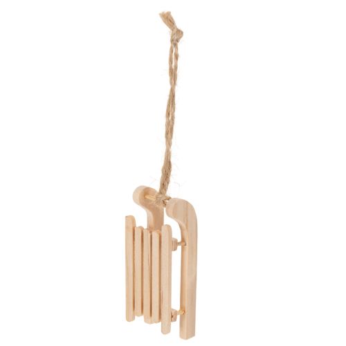 Slitta decorativa da appendere all'albero di Natale, 6 cm, 6 pezzi | Floristik24.it