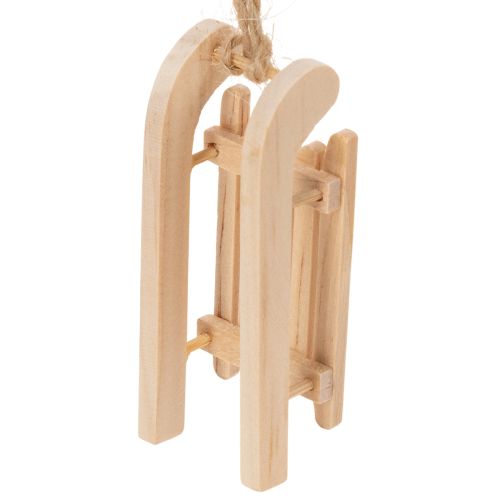 Slitta decorativa da appendere all'albero di Natale, 6 cm, 6 pezzi | Floristik24.it