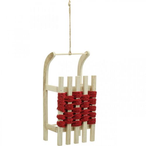 Prodotto Slitta decorativa in legno Slitta di Natale L30×L14,5×H9,5 cm