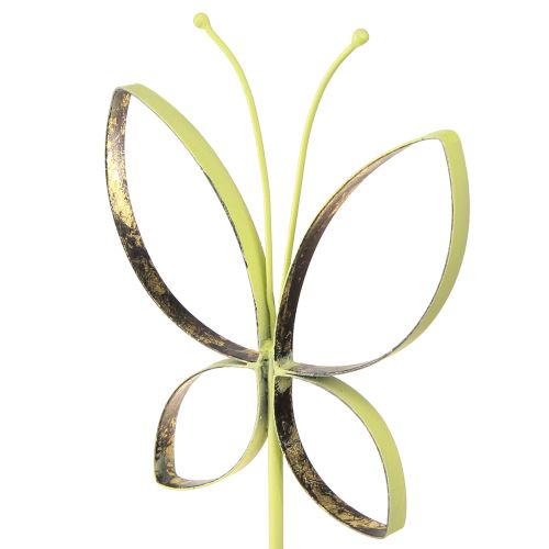 Prodotto Farfalla decorazione in metallo primavera verde oro H35cm 2 pz