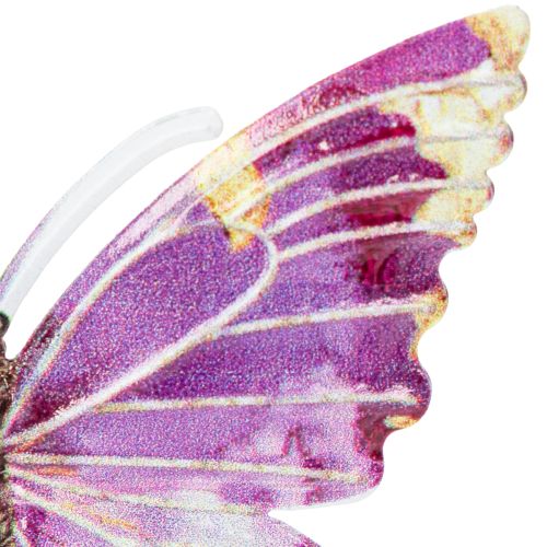 Floristik24 Decorazione pendente a forma di farfalla per arredare in modo artistico gli spazi abitativi, 8 cm, 5 pezzi