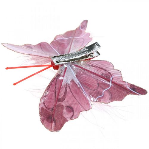 Grandora W697 Adesivi Murali Farfalle Rosa - Set Da 4 - 8-10 Cm - Rimovibili E Autoadesivi - Made In Germany
