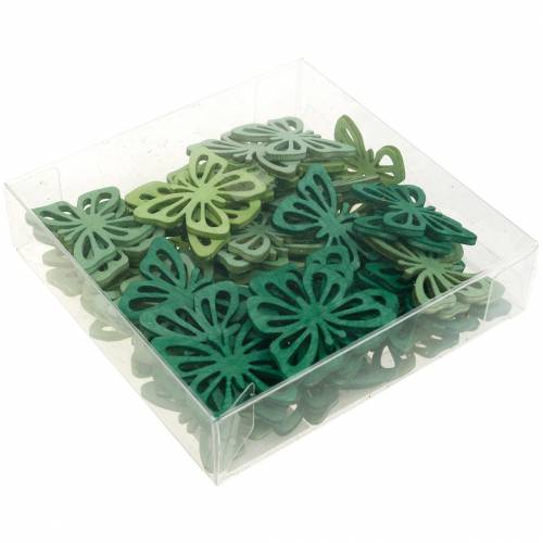 Floristik24 Farfalle decorative sparse, primavera, farfalle in legno, decorazione da tavolo da spargere, 72 pezzi