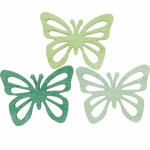 Floristik24 Farfalle decorative sparse, primavera, farfalle in legno, decorazione da tavolo da spargere, 72 pezzi