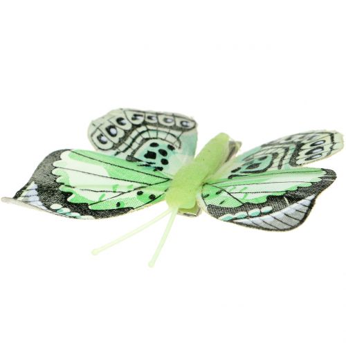 Floristik24 Farfalla decorativa su clip assortiti 5 cm - 8 cm 10 pezzi