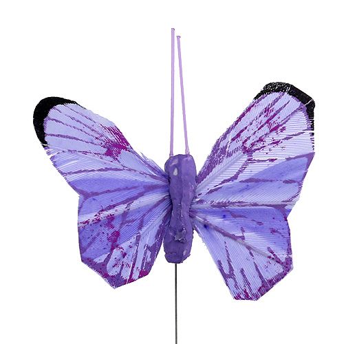Prodotto Farfalla 5cm rosa-viola specie. 24st