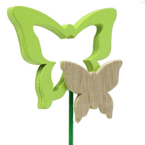 Floristik24 Tappo decorativo farfalla colori assortiti H24cm 24 pz