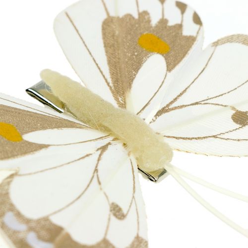 Floristik24 Farfalla sulla clip 8 cm 8 pezzi