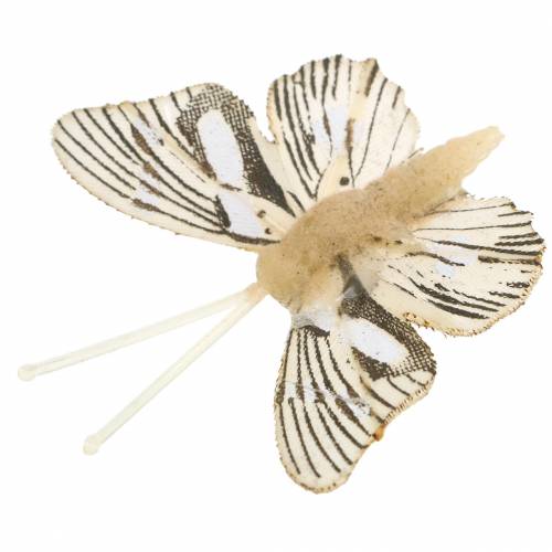 Prodotto Farfalla decorativa con clip in metallo natura assortita H4,9cm/5,8cm/7,4cm 6pz