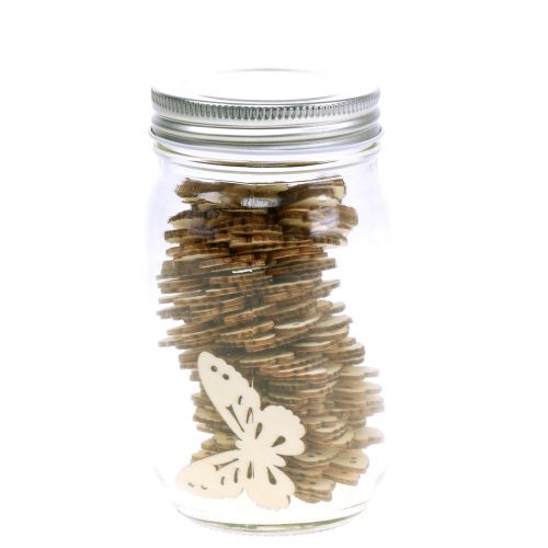 Floristik24 Farfalla in legno in un bicchiere 60p