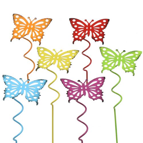 Prodotto Tappo fiore farfalla colorata 22 cm 12 pz