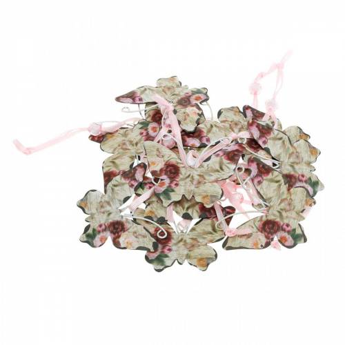 Floristik24 Farfalla per appendere appendiabiti in metallo 7 cm decorazione primaverile 12 pezzi