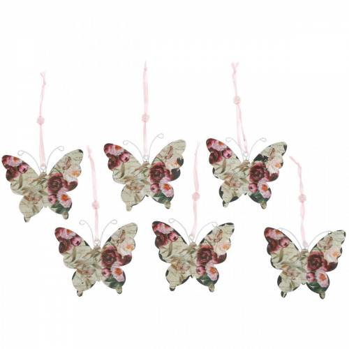 khevga Decorazione farfalla gancio Vintage Set da 12 