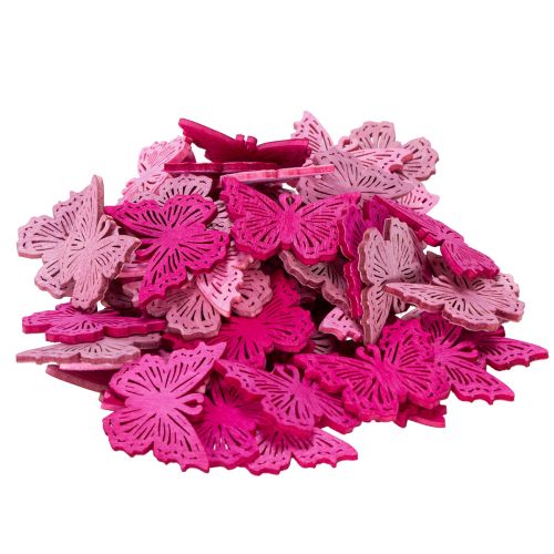 Prodotto Elementi decorativi a forma di farfalla per composizioni primaverili da tavola e ciotole, 4 cm, 72 pezzi