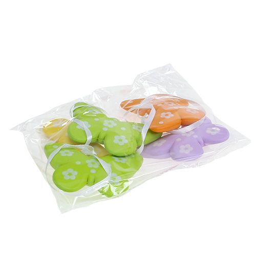 Floristik24 Farfalle da appendere colorate 6,5 cm 5 pezzi
