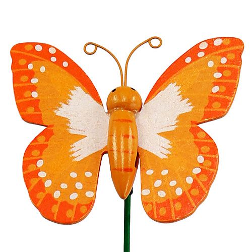 Prodotto Tappo decorativo Butterfly Orange 6,5cm 24pz