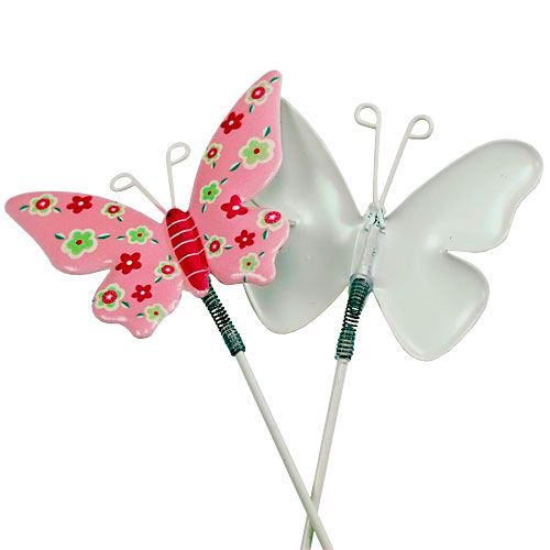Prodotto Farfalle con filo di latta colorata 6cmx5cm L24cm