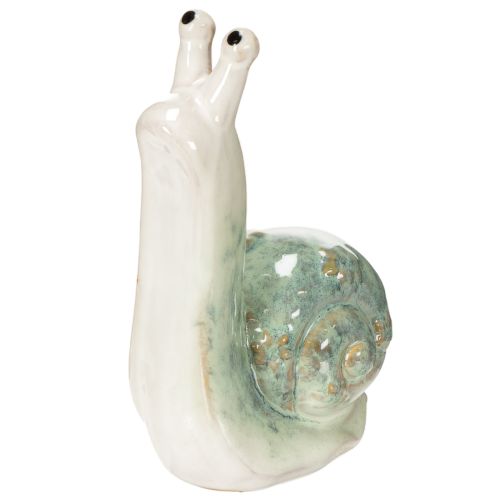 Statuetta decorativa in ceramica a forma di lumaca per eleganti ambienti abitativi e incantevoli decorazioni da tavola, 16 cm