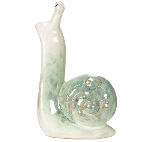 Prodotto Statuetta decorativa in ceramica a forma di lumaca per eleganti ambienti abitativi e incantevoli decorazioni da tavola, 16 cm