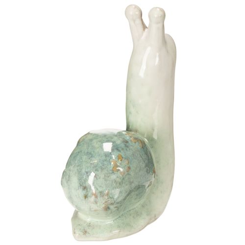 Prodotto Statuetta decorativa in ceramica a forma di lumaca per eleganti ambienti abitativi e incantevoli decorazioni da tavola, 16 cm