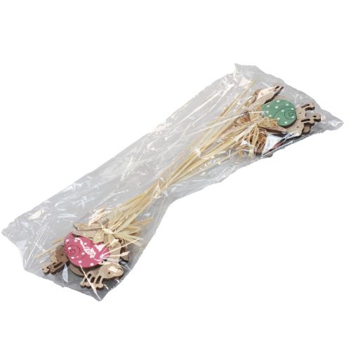 Prodotto Tappi per fiori lumache decorative in legno colorate 8,5×8 cm 12 pz