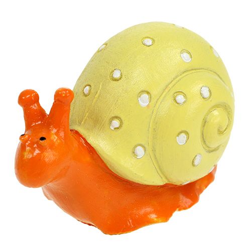 Floristik24 Lumache con punto di colla arancione, giallo 6 cm 12 pezzi