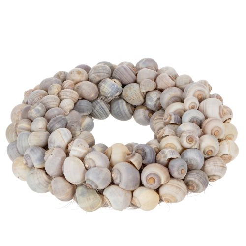 Prodotto Ghirlanda a forma di lumaca da appendere, ghirlanda decorativa, stile marittimo, Nathai, Ø35cm