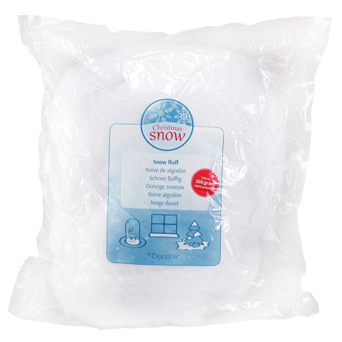 Prodotto Decorazione neve neve artificiale cotone invernale bianco 200g
