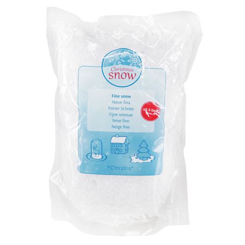 Prodotto Decorazione di neve decorazione cosparsa di fiocchi di neve invernali bianchi 2,5 l