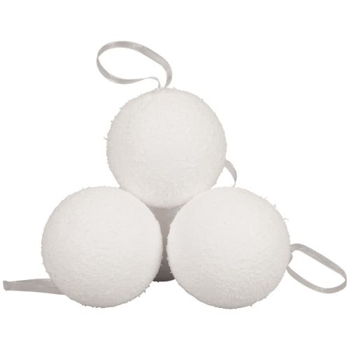 Prodotto Appendiabiti decorativo per palle di neve neve artificiale Ø5,5 cm 6 pezzi