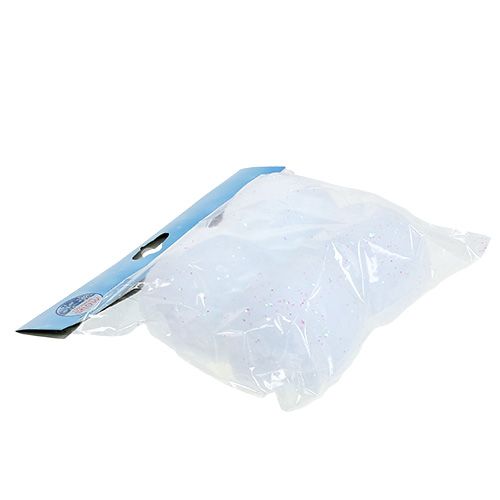 Floristik24 Palla di neve con mica 8 cm 4 pezzi