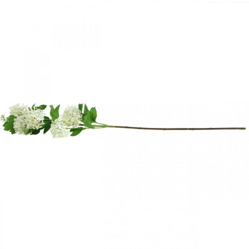 Floristik24 Palla di neve Ramo Pianta artificiale Fiore di seta Bianco Ø6,5 cm L78 cm