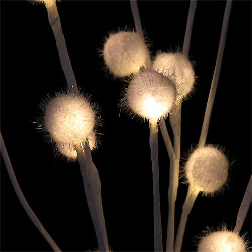 Floristik24 Rami Snowball LED bianco caldo 72 luci H1m 3pz