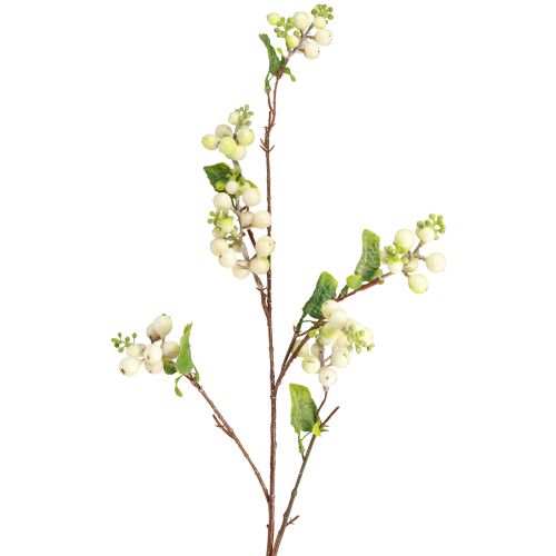 Cespuglio artificiale di pisello a scatto snowberry L74cm