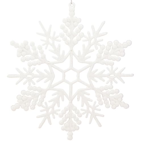 Decorazione fiocco di neve da appendere decorazione invernale bianco 30 cm 3 pezzi