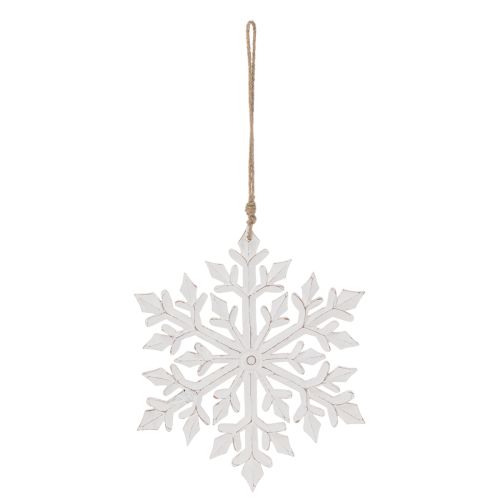 Grande fiocco di neve decorativo, da appendere, 30 cm | Floristik24.it