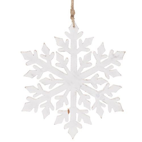 Grande fiocco di neve decorativo, da appendere, 30 cm | Floristik24.it