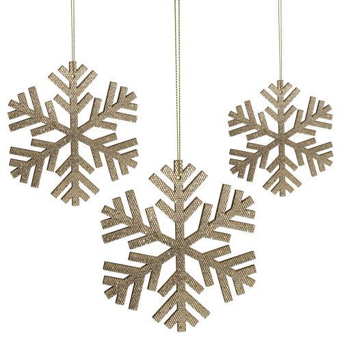 Floristik24 Fiocchi di neve da sospendere Ø8cm - Ø12cm 9pcs