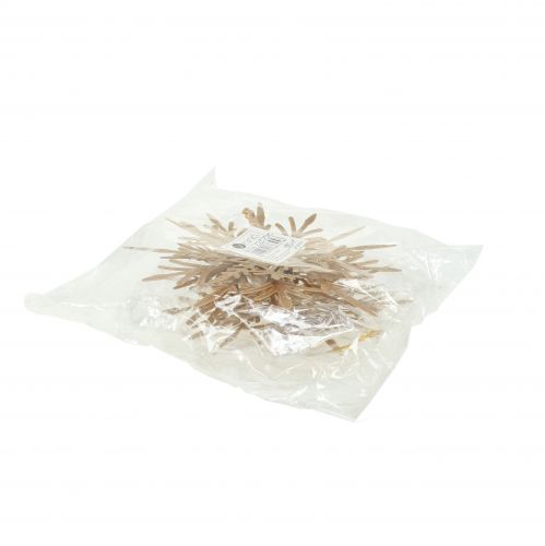 Prodotto Fiocco di neve effetto 3D oro 16 cm x 15,5 cm 2 pz