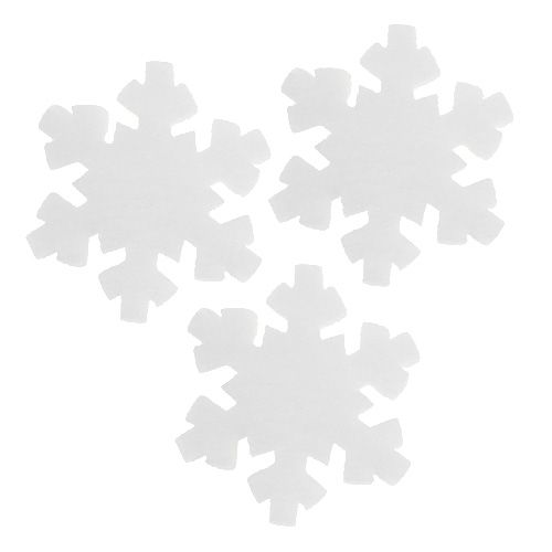 Fiocco di neve bianco 7 cm 8 pezzi