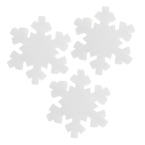 Floristik24 Fiocco di neve bianco 7 cm 8 pezzi