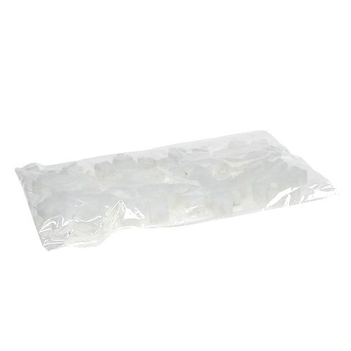 Floristik24 Fiocco di neve bianco 7 cm 8 pezzi