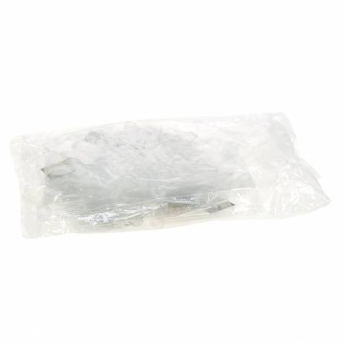 Floristik24 Fiocco di neve da appendere 14,5cm trasparente, glitter 12pz