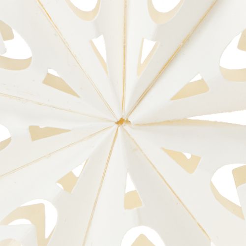 Prodotto Decorazioni natalizie a forma di fiocco di neve in carta, bianche, 15 cm, 4 pezzi