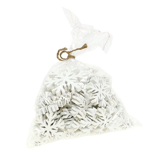 Floristik24 Fiocchi di neve bianchi mix 3 cm - 7 cm 48 pz