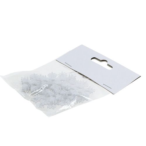 Floristik24 Fiocchi di neve Ø3,5cm con mica 12 pezzi