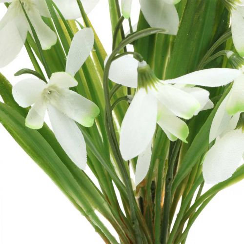 Floristik24 Decorazione bucaneve artificiale fiori precoci 27 cm fascio di 6 pezzi