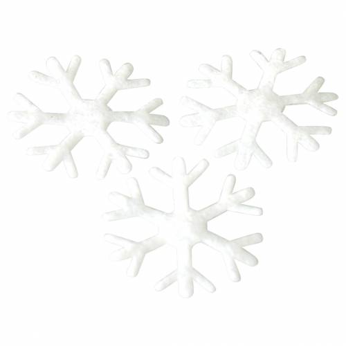 Floristik24 Fiocchi di neve sparsi bianchi Ø17mm 240p