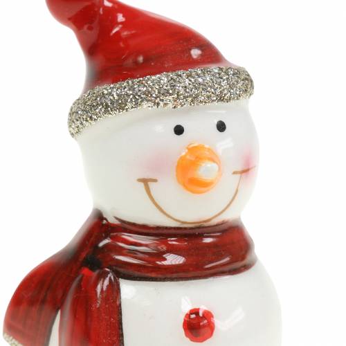 Floristik24 Figura di decorazione natalizia pupazzo di neve 7,5 cm 4 pezzi